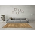 thumbnail image 3 of Ahgly Company Indoor Square Oriental Brown Industrial Area Rugs, 3' Square, 3 of 4