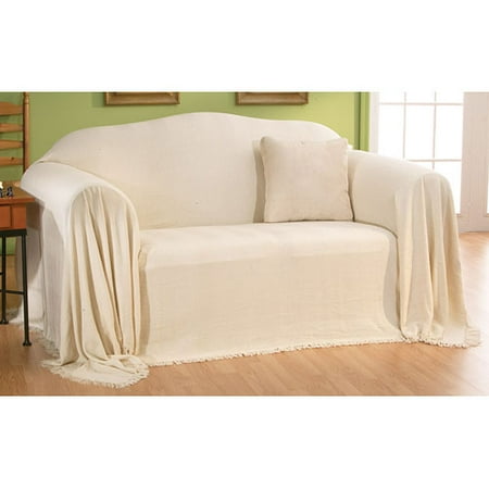 Home Trends Herringbone Loveseat and Sofa Slipcover, Natural