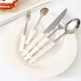 thumbnail image 6 of Knife Fork Spoon Set Stainless Steel Colorful Pearl Cutlery Kitchen Tableware, 6 of 7