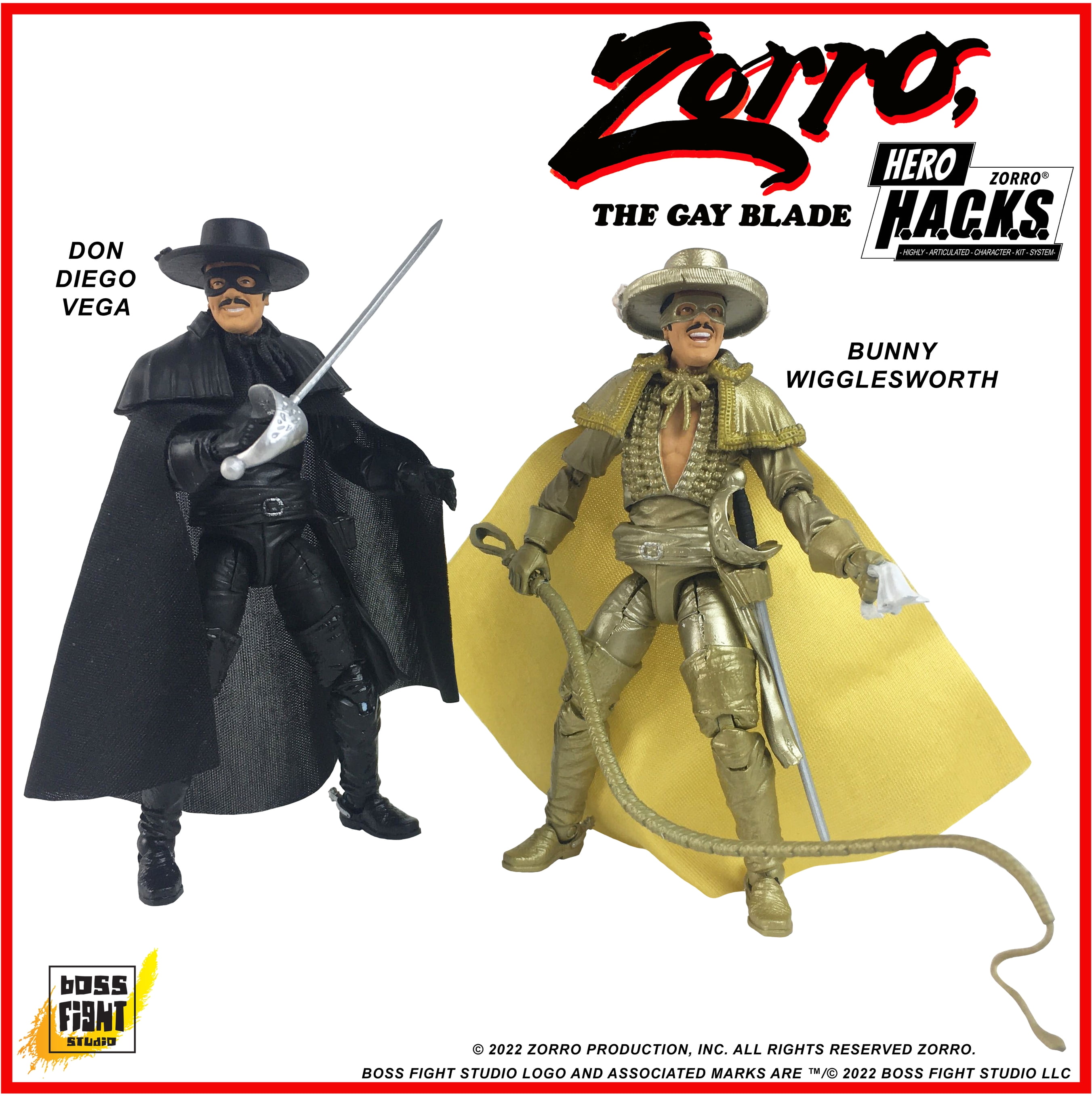 Boss Fight Studio - Hero H.A.C.K.S. Zorro Wv 2 - Gay Blade