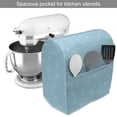 thumbnail image 2 of Winter Stand Mixer Cover, Soft Snowfall Pattern with Dots on Blue Traditional Abstract Cold Christmas, Kitchen Appliance Organizer Bag Cover with Pockets, 5 Quarts, Pale Blue White, by Ambesonne, 2 of 4