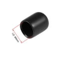 thumbnail image 3 of Uxcell 0.03'' End Caps  ID Round End Cap Cover Flexible Screw Thread Protectors Rubber Black 50pcs, 3 of 3