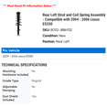 thumbnail image 2 of Rear Left Strut and Coil Spring Assembly - Compatible with 2004 - 2006 ES330 2005, 2 of 2