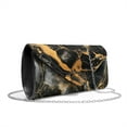 thumbnail image 2 of Xixirimido Clutch Purses for Women Evening Handbags for Formal Wedding Party Cocktail Prom Crossbody Envelope Bag with Detachable Chain, Marble Black Print, 2 of 7
