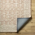 thumbnail image 3 of Hauteloom Yadid Wool Living Room, Bedroom Area Rug - Traditional - Terracotta, Ivory, Sandstone - 18" x 18" Sample, 3 of 5