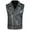 Black, variant on BSDJILFG Mens Leather Jacket Black Motorcycle Jacket Sleeveless Tank Tops Zipper Closure Trendy Collar Jacket L-4XL