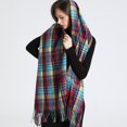 thumbnail image 3 of Bufanda de cachemira nueva de lujo para mujer, diseño de manta, chal de invierno con teselas, pashmina, bufanda, bandana, 2022, 3 of 5