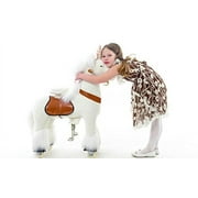 Smart Gear Pony Cycle White Unicorn Ride on Toy: 2 Sizes: World's First Simulated Riding Toy for Kids Age 4-9 Years Ponycycle Ride-on Medium