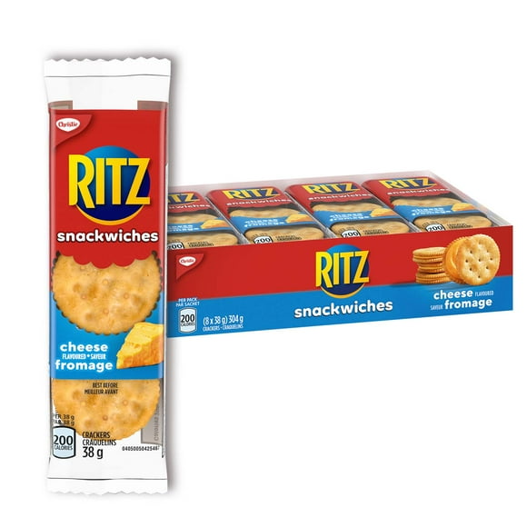 Ritz Snackwich Crackers, Cheese Flavour, 8 X 38 g, 304 g