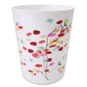 Mansi Multicolor Floral Bath Accessory Collection Resin Wastebasket