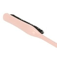 thumbnail image 4 of Back Combing Brush Slick Back Hair Brush, 3 Row Nylon Plastic Bristle Hair Brush Teasing Comb Smoothing Hair Brush Slick Brush for Home Beauty Salon[Pink], 4 of 9