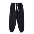 thumbnail image 1 of Mlzmgr Mens Pants Elastic Waist Drawstring Pajama Pants Joggers Solid Color Lounge Sleep Wear Pants, 1 of 6