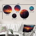 thumbnail image 4 of Designart "Flowerful Countryroad At Sunset I" Lake House Cottage Metal Wall Art Set of 5 Piece, 4 of 5