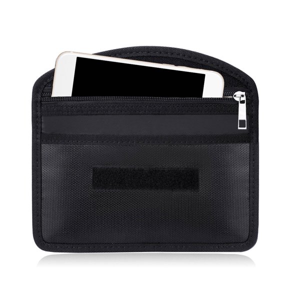 OHOIOLLA Bolsa Ignífuga Para Documentos Portátil Color Negro Ideal Para Almacenar Y Tarjetas