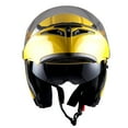 thumbnail image 3 of 1Storm Adult Motorcycle Modular Flip up Street Bike Full Face Dual Visor Helmet HB-B89CLS Glossy Yellow, 3 of 5