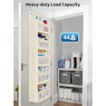 thumbnail image 4 of Pkalq over The Door Storage Organizer, 5 Shelf Hanging Organizer with 5 Large Capacity Pockets, Behind The Door Storage for Bedroom, Bathroom, 4 of 6