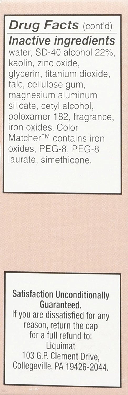 Summers Liquimat Acne Fighting Makeup Lotion, Medium, 1.5 Oz.