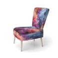 thumbnail image 3 of Designart "Nuance d'Une Nébuleuse Colorée" Chaise d'Appoint Rembourrée Nébuleuse Multicolore - Fauteuil d'Astronomie et d'Espace pour Salon, 3 of 7