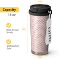 thumbnail image 3 of Modern 18oz Double Drinking Coffee Mug – Vacuum Insulated Stainless Steel Travel Cup with Leakproof Lid, 316 Steel Thermos Tumbler for Hot & Cold Beverages, 3 of 7