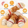 thumbnail image 3 of Dog Treats Chicken Wrapped Rawhide Bones,Long Lasting Chicken Wrap Knotted Bones Dog Chews 4.5"，Digestion-Friendly Training Treats for Middle Large Dogs, 3 of 7