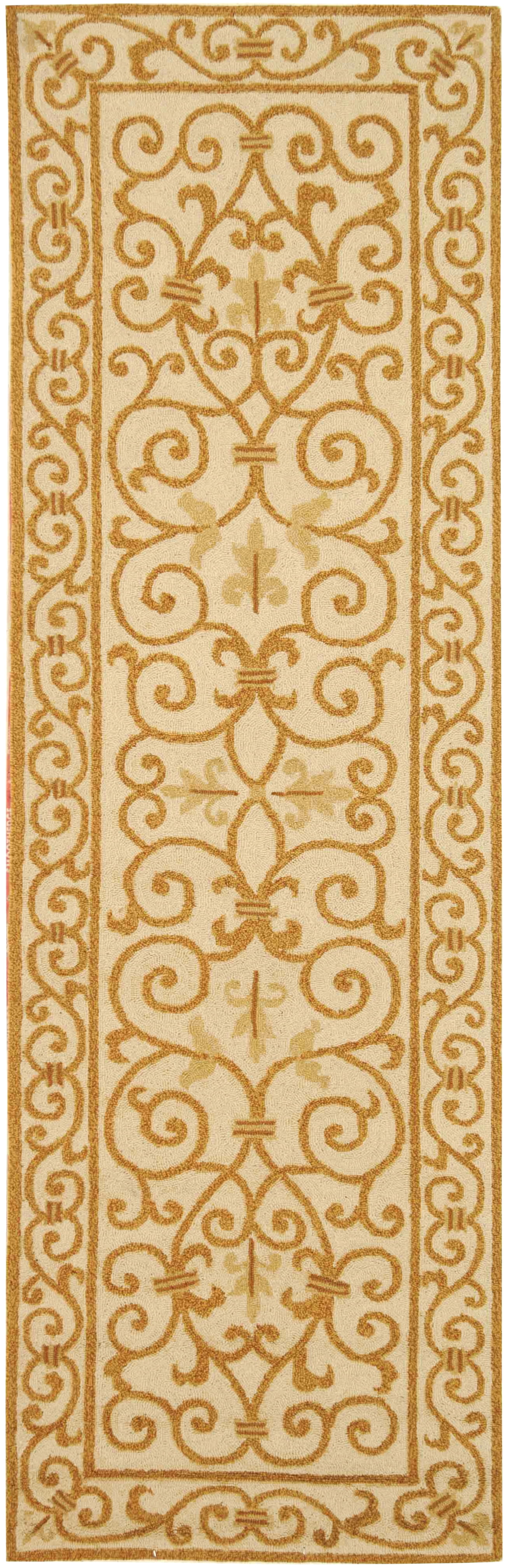 Safavieh Chelsea Aragon Oriental Wool Runner Rug, Ivory/Gold, 2'6" x 6'