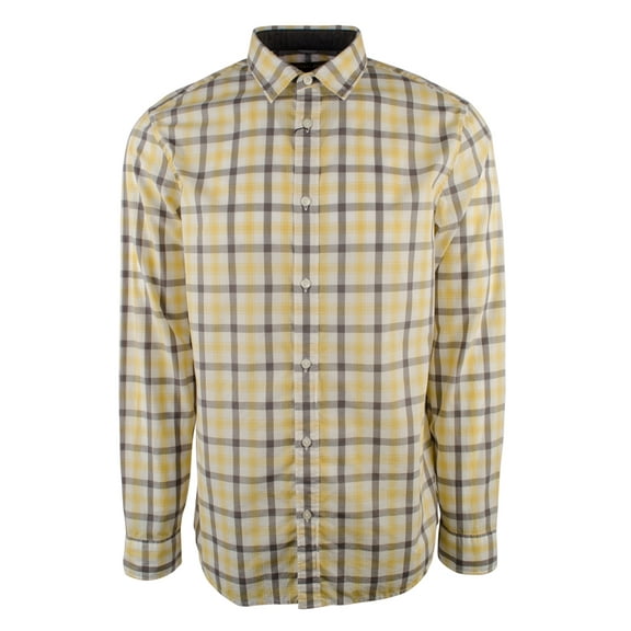 Men's Long Sleeve Plaid Classic fit Shirt-P-M