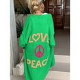 thumbnail image 4 of XIATIAN Knitted Cardigan Women Striped Patchwork Elegant Loose Long Outerwear Y2k Sweater Coat Soft Cover Up Fashon Streetwear, 4 of 5
