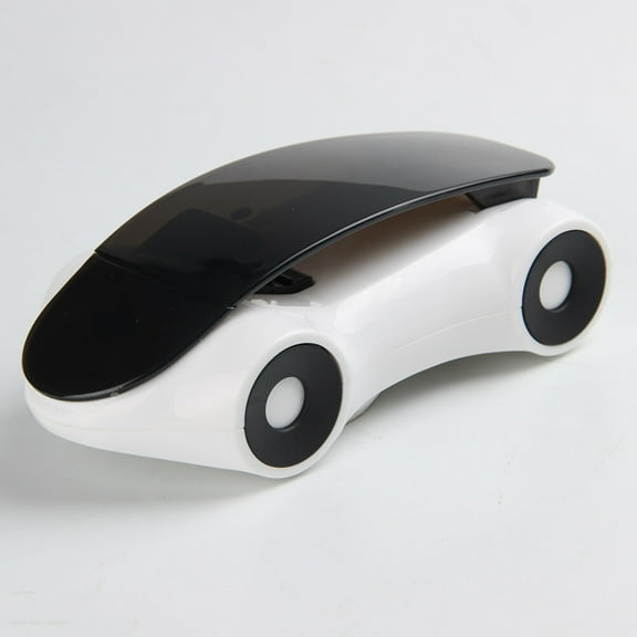 FRCOLOR Rotatable Car Phone Holder White PC Material Dashboard Mount 360 Degree Rotate No Drill Needed