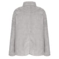thumbnail image 6 of UAMVSH Plus Size Fleece Sweatshirts for Women Comfy Sherpa Fluffy High Neck Pullover Tops Warm Plush Long Sleeve Shirts Winter Outfits(X-Large,Gray), 6 of 7