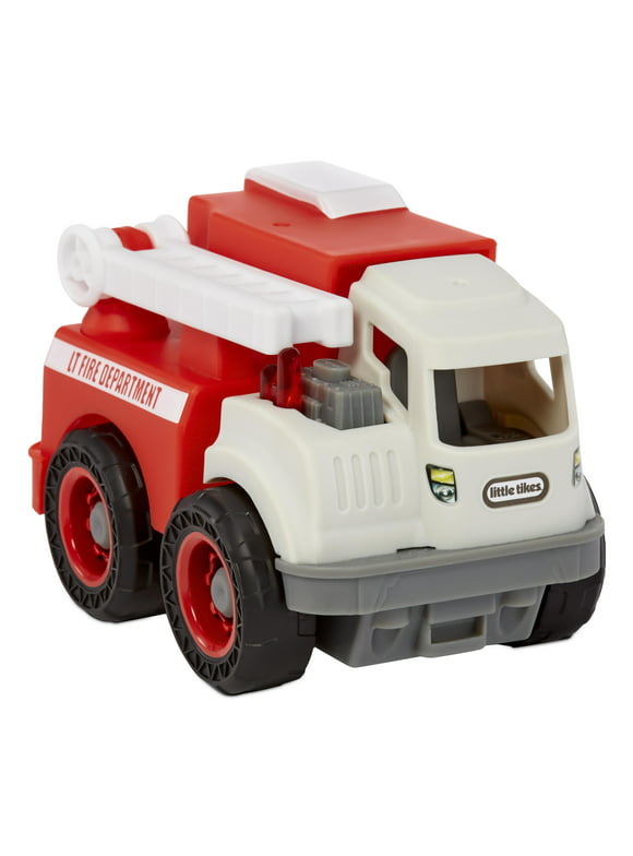 Little Tikes Dirt Diggers Mini Fire Truck Indoor Outdoor Multicolor Toy Car and Toy Vehicles for On the Go Play for Kids 2+