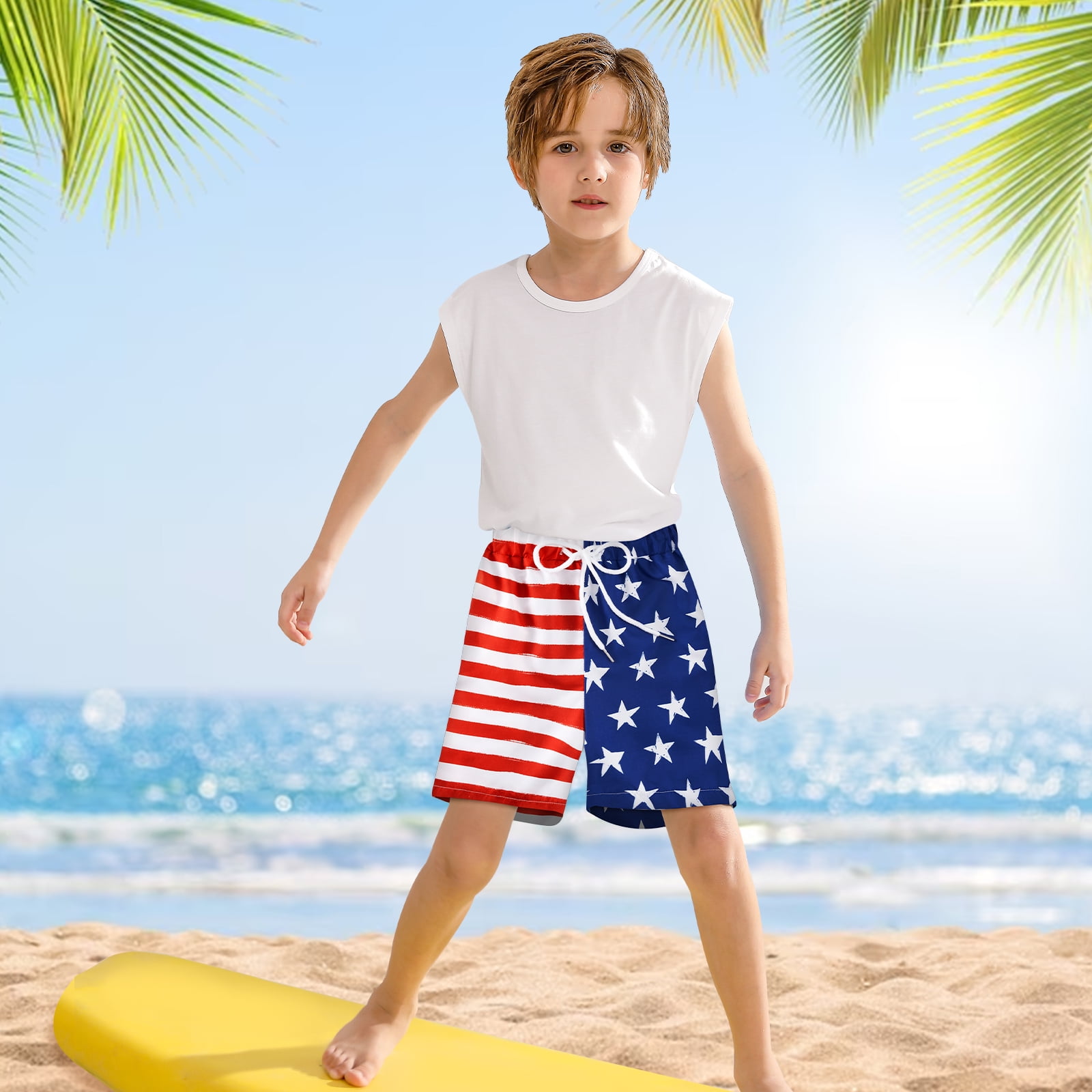 URMAGIC 3 Pack Boys Swim Trunks with Boxer Brief Liner Compression Anti Chafe Swimming Shorts Stretchy UPF Quick Dry Swimsuit 5-16 Years