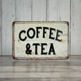 thumbnail image 4 of Coffee & Tea Vintage Look Chic Distressed 16 x 24 Matte Finish Metal 116240020092, 4 of 8