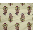 thumbnail image 4 of oneOone Polyester Lycra Fabric Leaves & Paisley Block Printed Fabric 1 Yard 56 Inch Wide, 4 of 4