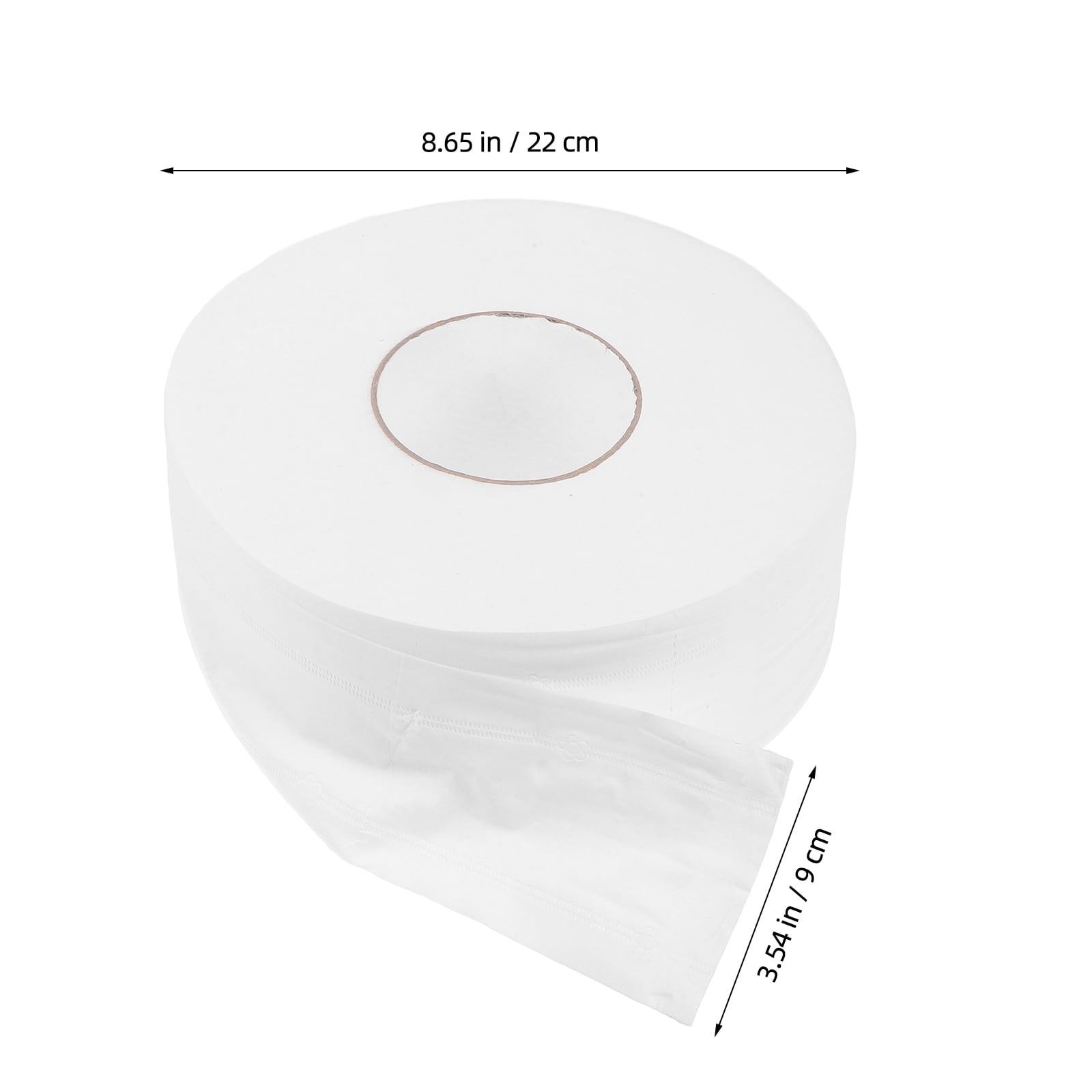 LEORX Commercial Toilet Roll White Paper All Ages Daily Use 1Pack 8.7x8.7x3.5in