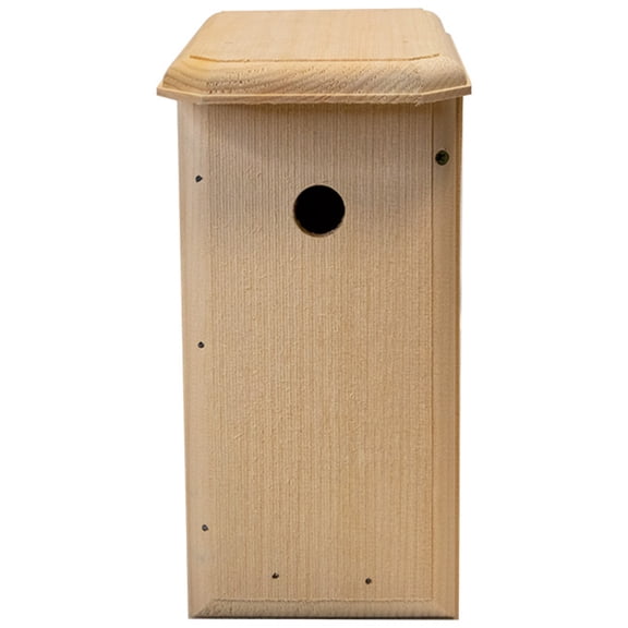 House Wren Bird House - Handcrafted 0.75" Eastern White Pine Nest Box - Ventilated, Drainage-Ready Cottage Style - 12.5"H x 8.5"W x 6.25"D - Durable, Eco-Friendly, Made in USA