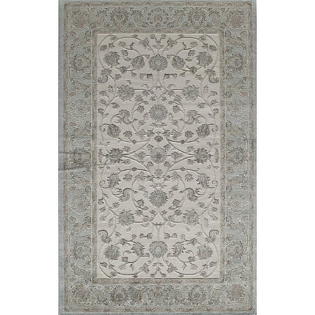 Rugs America Riviera Collection Ivory Blue RV100C Transitional Oriental Area Rug 8  x 10 Rugs America Riviera Collection Ivory Blue RV100C Transitional Oriental Area Rug 8  x 10