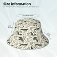 thumbnail image 4 of Daiia Vintage Moon Fox Pattern Bucket Hat - Trendy Cotton Sun Hat for Beach, Golf, Fishing - Fun Outdoor Vacation Boonie for Men and Women, 4 of 9
