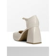 thumbnail image 4 of Women’s Mary Jane Platform Chunky Heel Pumps With Ankle Strap, 4 of 5