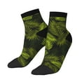 thumbnail image 3 of Salouo Tropical Palm Leaves Fern Leaf Pattern Unisex Middle Tube Socks,Middle-Finger Knee High Socks Over The Calf Tube Stocking Crew Stockings for Women and Men Tube Socks, 3 of 8