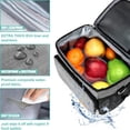 thumbnail image 6 of Powiller Large Lunch Bag Insulated Lunch Box Soft Cooler with Shoulder Strap, Gray, 6 of 7