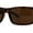 Tortoise / Brown, variant on Mens Large Shield Robotic Flat Top Thick Temple Plastic Sunglasses Black Smoke