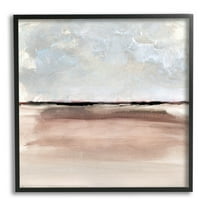 Stupell Industries Abstract Vast Landscape Scenery Painting Black Framed Art Print Wall Art, Design by Susan Jill
