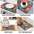 thumbnail image 4 of Washable Rubber Pioneer Dish Drying Mats For Kitchen Counter Home Large Coffee Bar Pad Accessories And Decor For Utensils Stemware (23.5''x15.5''), 4 of 6