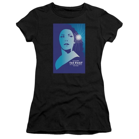 Star Trek Tng Season 2 Episode 1 Junior Women's Sheer T-Shirt Black