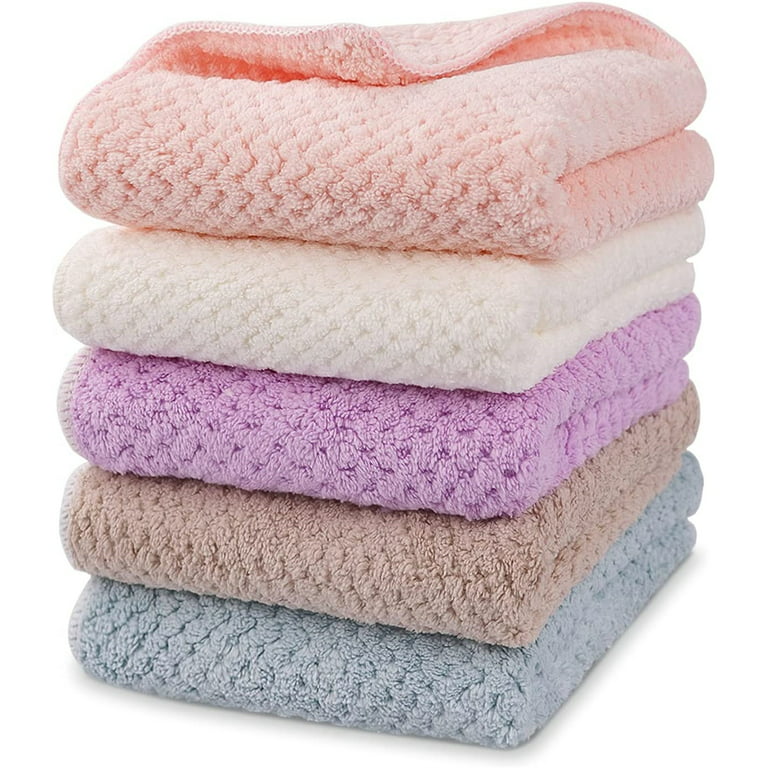 Onlup Hand Towel with Hanging Loop, Hanging Hand Towels, Super Absorbent  Soft Hand Towels Kids Kitchen, Hanging Kitchen Towels, Machine Washable  Towel Fast Drying, Set of 5, 30cmX30cm 