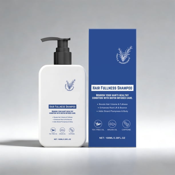 Pisexur Belleza Maquillaje Champú con biotina y cabello: voluminizador y nutritivo con aceite de argán y aceite de limpieza suave para un cabello más grueso y saludable.para mujeres y hombres