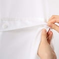 thumbnail image 3 of White Fabric Shower Curtain , Cotton Blend, Waffle Weave, with Snap in Replacement Liner,71 x 86 inches, 3 of 6