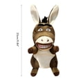 thumbnail image 2 of Marionetas de mano de peluche de burro, cordero, panda, conejo, suave, para contar historias, regalo para niños y adultos., 2 of 11