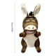 thumbnail image 2 of Marioneta de mano de felpa, burro, cordero, Panda, conejo, animal de peluche suave, juguete de marioneta de mano para contar cuentos, regalo para niños y adultos, 2 of 8