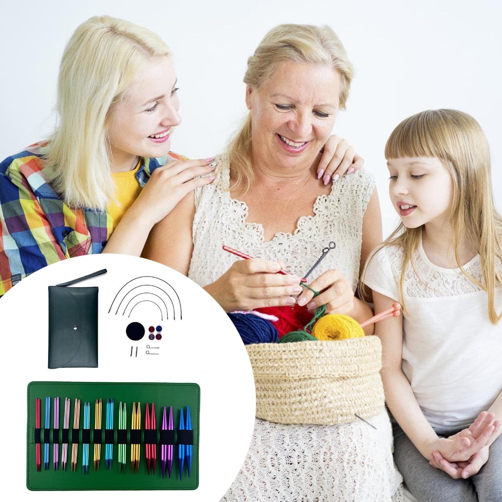 Multifunctional Aluminum Knitting Needle Handmade Tool for DIY Sweater Projects